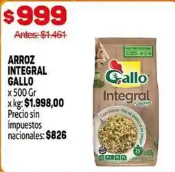 Makro Gallo - arroz integral oferta