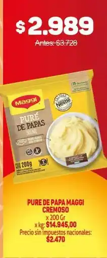Makro Maggi - pure de papa cremoso oferta