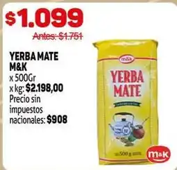 Makro M&k - yerba mate oferta