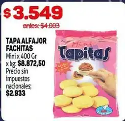 Makro Fachitas - tapa alfajor fachitas oferta