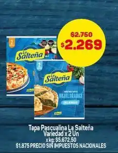 Makro La salteña - tapa pascualina oferta