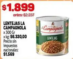 Makro La campagnola - lentejas oferta