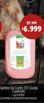 Makro 131 - fiambre de cerdo cocido cuadrado oferta