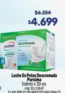 Makro Purísima - leche en polvo descremada oferta