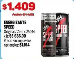 Makro Lider - energizante speed original / zero oferta