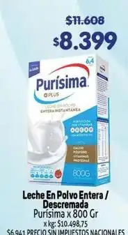 Makro Purísima - leche en polvo entera / descremada oferta