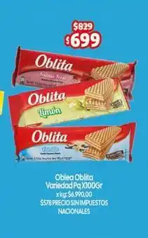 Makro Oblita - oblea variedad pq x100gr oferta