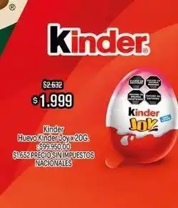 Makro Kinder - huevo joy x 20g oferta