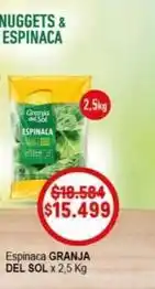 Makro Granja del sol - nuggets & espinaca oferta