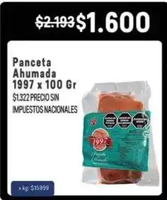 Makro Panceta ahumada 1997 oferta