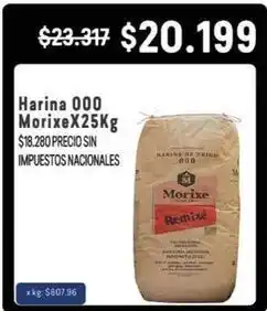 Makro Morixe - harina 000 oferta