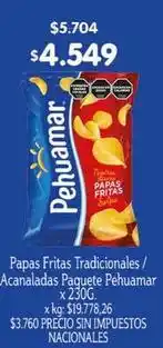 Makro Pehuamar - papas fritas tradicionales / acanaladas oferta