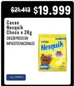 Makro Nesquik - cacao choco oferta