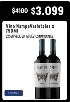 Makro Nampe - vino varietales oferta