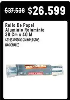 Makro Rollo de papel aluminio oferta