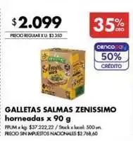 Disco Galletas zenissimo horneadas oferta