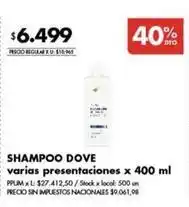 Disco Dove - shampoo oferta