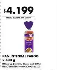 Disco Fargo - pan integral oferta