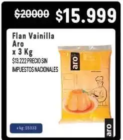 Makro Aro - flan vainilla oferta