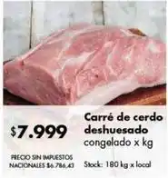 Disco Carré de cerdo deshuesado oferta