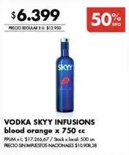 Disco Skyy - vodka infusions blood orange oferta