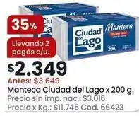 Coto Ciudad del lago - manteca x 200 g oferta