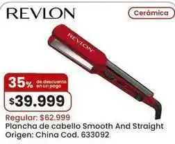 Coto Revlon - plancha de cabello smooth and straight cod. 633092 oferta