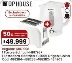 Coto Origen - pava eléctrica hhb1793+ 1 tostadora eléctrica ks2006 oferta