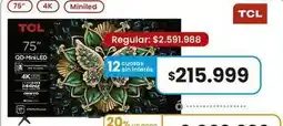 Coto Tcl - 75 qd-miniled tv oferta