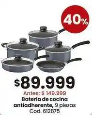 Coto Batería de cocina antiadherente, 9 piezas oferta