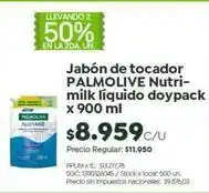 Jumbo Palmolive - jabón de tocador nutri-milk líquido doypack oferta