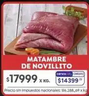 Jumbo Matambre de novillito oferta