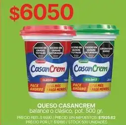 Supermercados Vea Casancrem - queso casancrem balance o clásico oferta