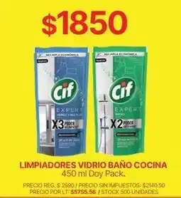 Supermercados Vea Cif - limpiadores vidrio baño cocina oferta