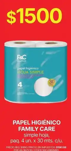 Supermercados Vea Papel higiénico oferta