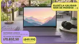 Supermercados Vea Lenovo - notebook oferta