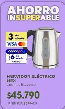 Supermercados Vea Nex - hervidor eléctrico oferta