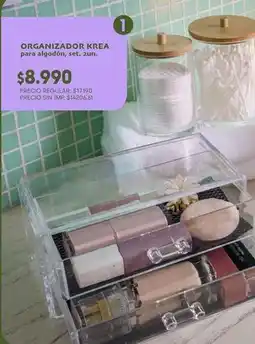 Supermercados Vea Krea - organizador krea para algodón, set, 3un oferta