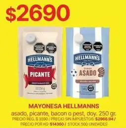 Supermercados Vea Hellmann's - mayonesa oferta
