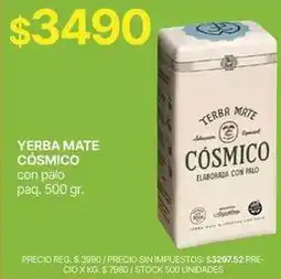 Supermercados Vea Yerba mate cósmico oferta