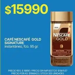 Supermercados Vea Nescafé - café gold signature instantáneo oferta