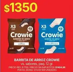 Supermercados Vea Barras de arroz oferta