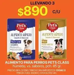 Supermercados Vea Class - alimento húmedo oferta