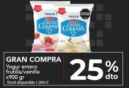 Nini Mayorista Gran compra yogur entero frutilla/vainilla oferta