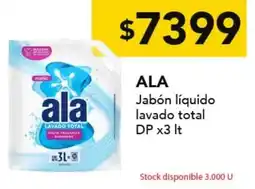 Nini Mayorista Ala jabón líquido lavado total oferta