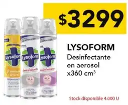 Nini Mayorista Lysoform desinfectante en aerosol oferta