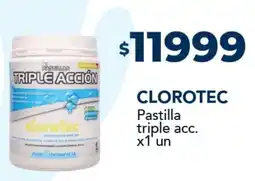 Nini Mayorista Clorotec pastilla triple acc. oferta