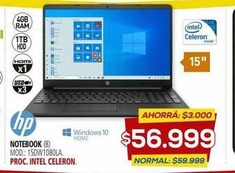 Casa del Audio Hp Notebook oferta