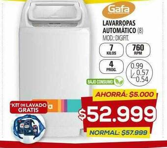 Casa del Audio Gafa Lavarropas Automático oferta