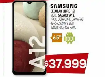 Casa del Audio Samsung Celular Libre Galaxy A12 oferta